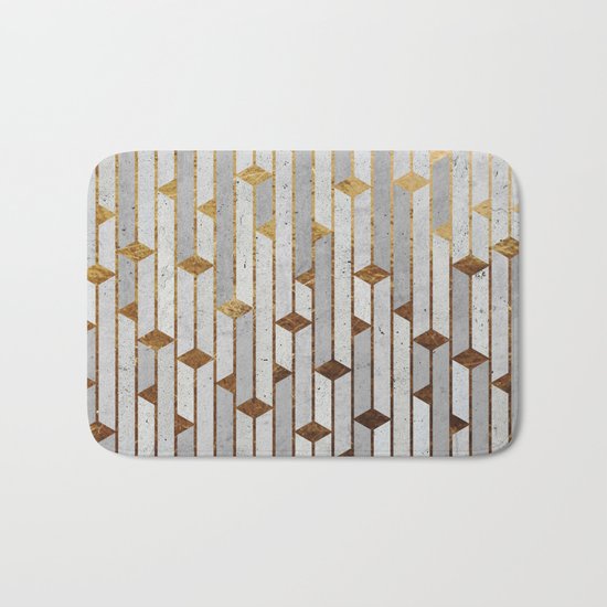 Concrete Skyscrapers Bath Mat