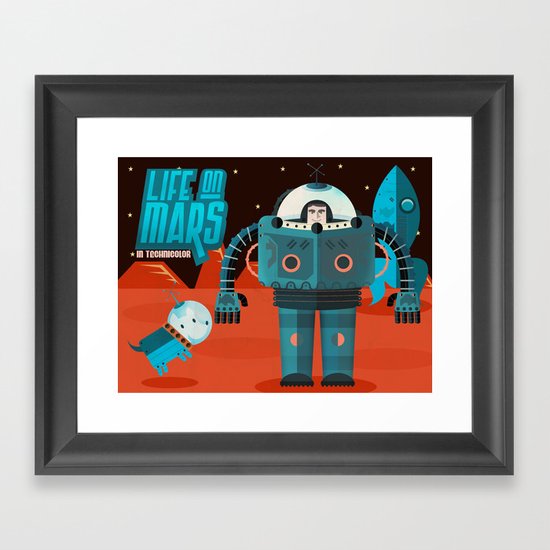 Life on mars Framed Art Print