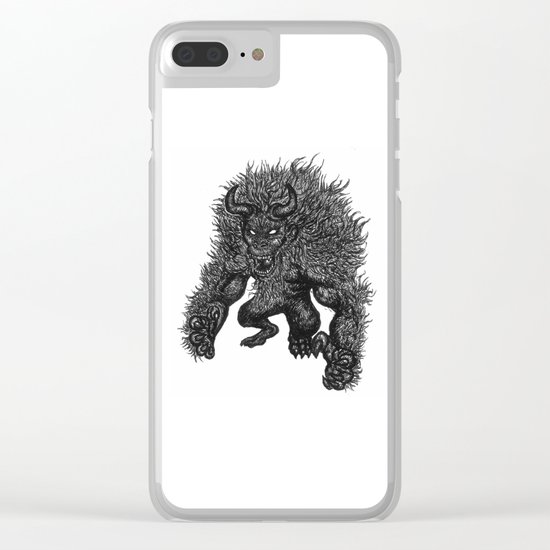 Primate's Wrath. Clear iPhone Case