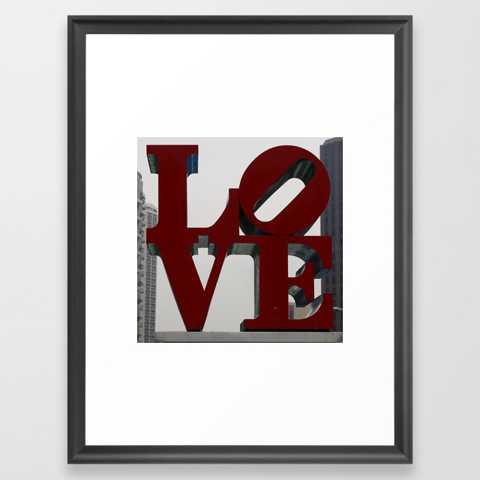 Love Philadelphia Sculpture Framed Art Print by Christine aka stine1 