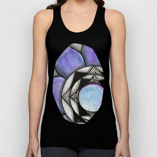 Doodled Gem Bloom Unisex Tank Top