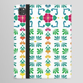 Green 3, Framed Talavera Flower iPad Folio Case