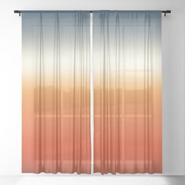 sunset sky color gradient - colorful abstract background Sheer Curtain