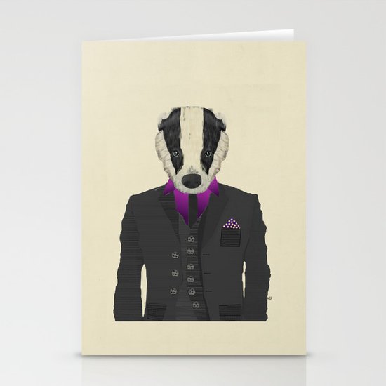 mr badger Stationery Cards