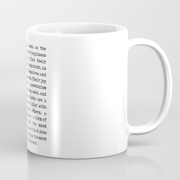 The most spiritual men - Friedrich Nietzsche Poem - Literature - Typewriter Print Coffee Mug