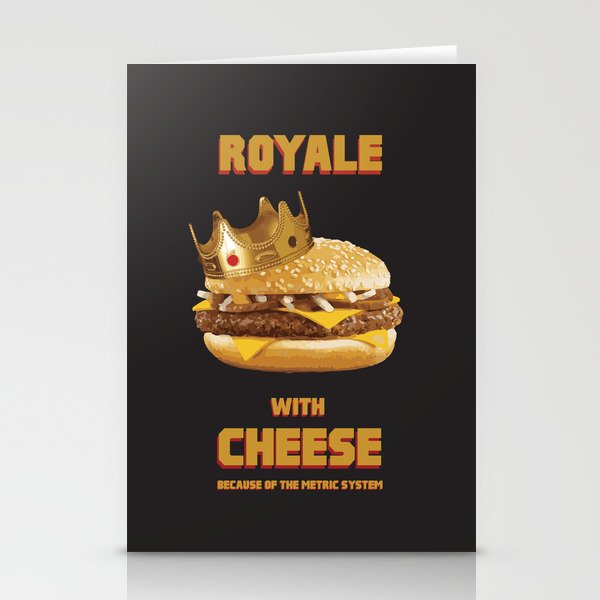 Royale with Cheese Stationery Cards