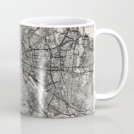 Germany, Berlin - Authentic Black and White Map Mug