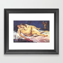 The Sleepers - Gustave Courbet Framed Art Print