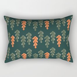Christmas textured snow trees Rectangular Pillow
