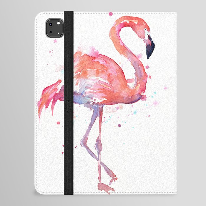 Flamingo Watercolor iPad Folio Case