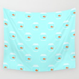 Goldfish In A Bowl  Wall Tapestry