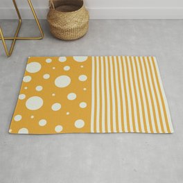 Spots and Stripes - Yellow Area & Throw Rug