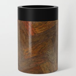 Hand Drawn Wooden Pattern Can Cooler