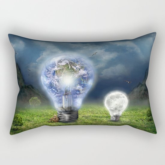 The earth and the little brother Rectangular Pillow
