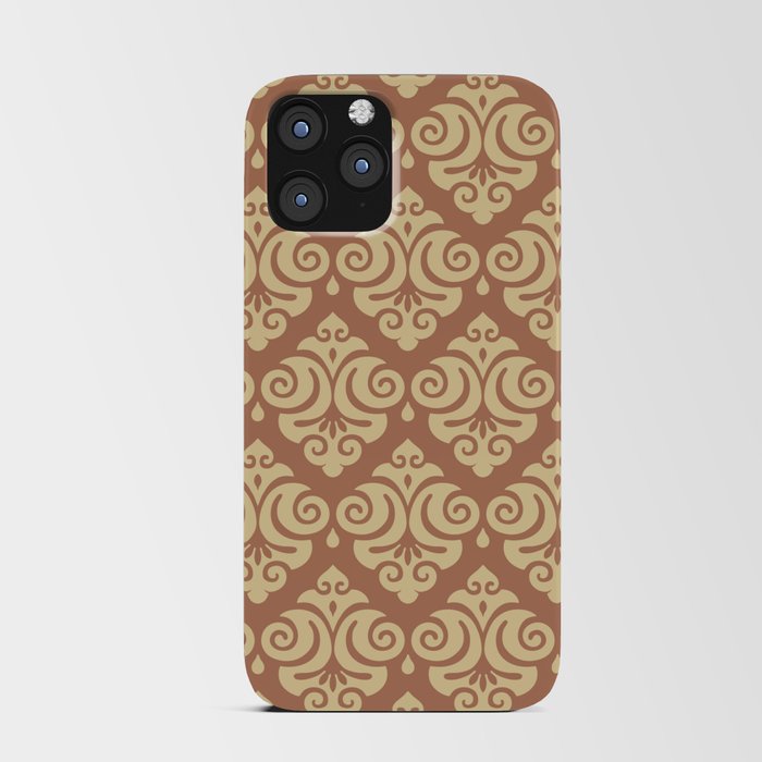 Traditional Pattern in Mocha and Eggnog iPhone Card Case