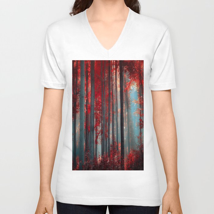 Magical trees V Neck T Shirt