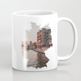 Germany map with cityscape Coffee Mug