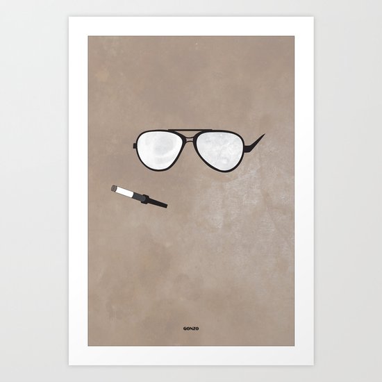 Hunter S. Minimal Art Print