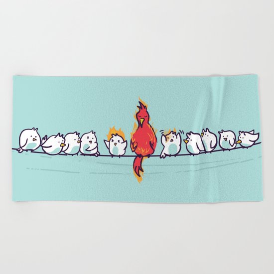 That new guy turns out to be a disaster Beach Towel