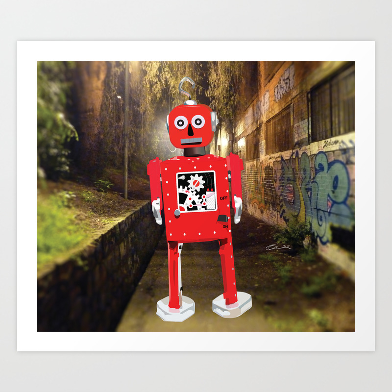 night patrolling robot