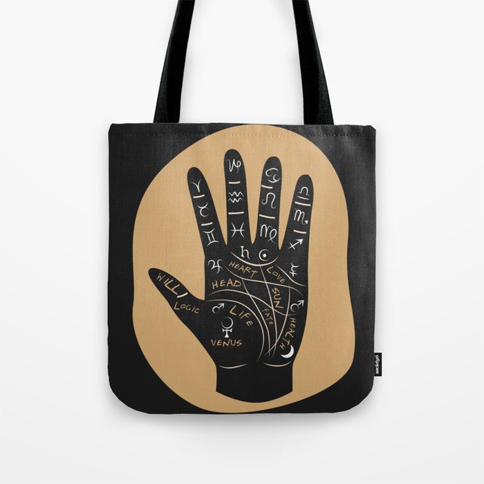 Palm Reading Tote Bag