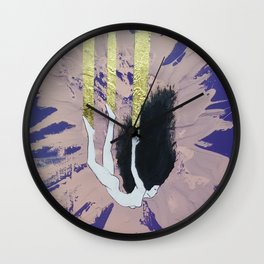 Dreamfall Wall Clock | Dream, Painting, Spraypaint, Acrylic, Fall, Dreamfall, Goldleaf, Woman, Jfeelgood, Latex 