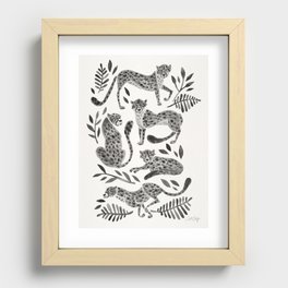 Cheetah Collection – Black Recessed Framed Print