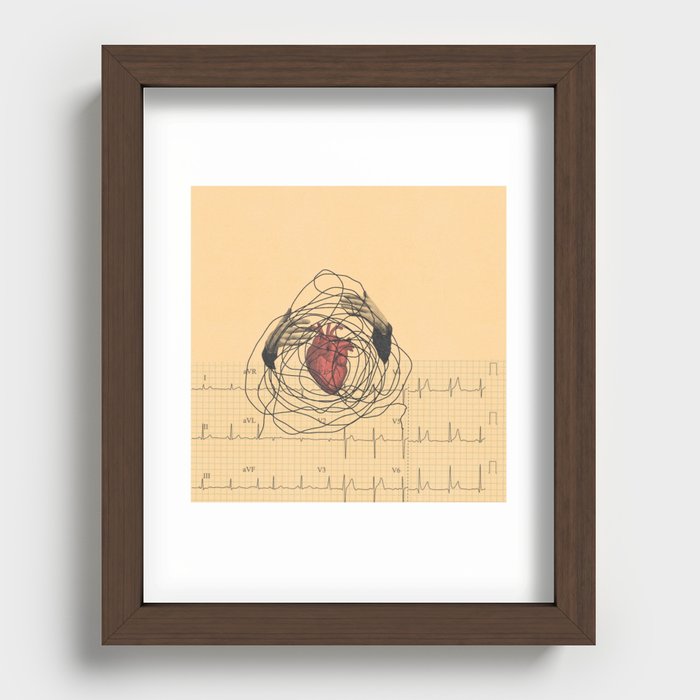 Heartbeat Recessed Framed Print