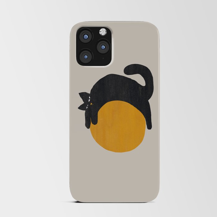 Cat with ball iPhone Card Case
