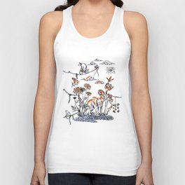 Garden Party with special guests Unisex Tank Top