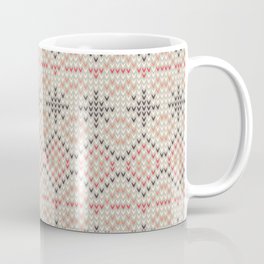 Christmas Pattern Knitted Stitch Snowflake Diamond Mug