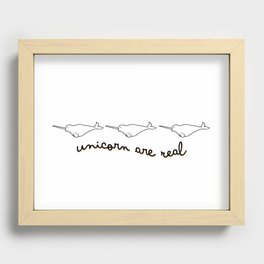 Narwhal, The Sea Unicorn Recessed Framed Print