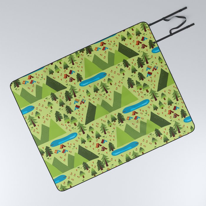 Summer Nature Camping Picnic Blanket