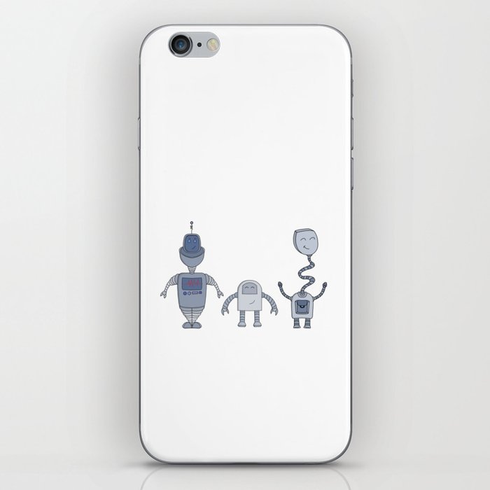 Three Adorable Robots iPhone Skin