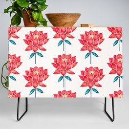 Sacred Lotus – Red Blossom Credenza