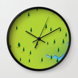 Lake of the Woods map. Wall Clock