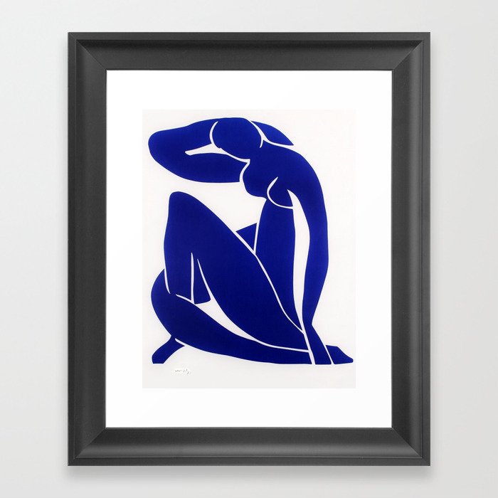 Henri Matisse - Blue Nude No. 4 portrait painting Framed Art Print