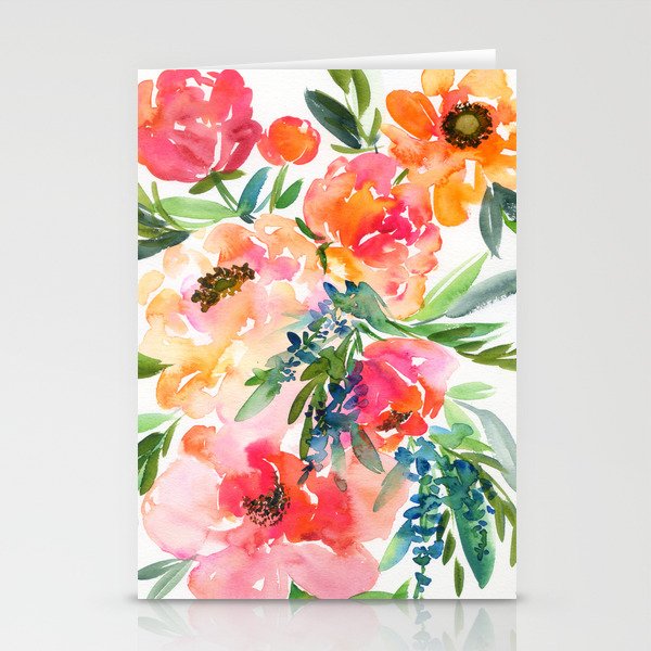 bouquet of huge peonies Stationery Cards