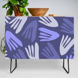 Big Cutouts Papier Découpé Abstract Pattern in Purple Periwinkle and Lilac Lavender Credenza