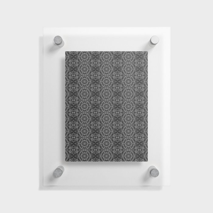 Liquid Light Series 16 ~ Grey Abstract Fractal Pattern Floating Acrylic Print