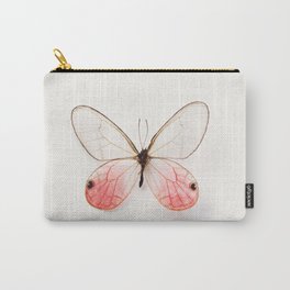 Pink Glasswing Carry-All Pouch