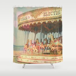 Circling Horses Shower Curtain