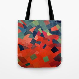Grün-Rot Otto Freundlich 1939 Abstract Art Mid Century Modern Geometric Colorful Shapes Hard Edge Tote Bag