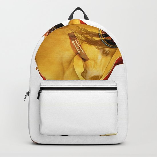The guitar is a lady Backpack