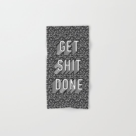 Get Shit Done Memphis Static Hand & Bath Towel