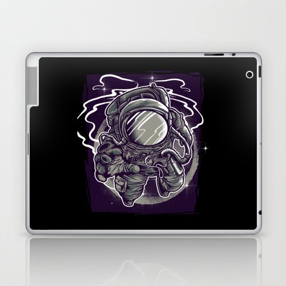 Cool Astronaut Illustration Laptop & iPad Skin
