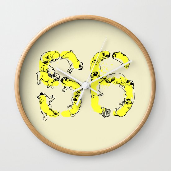 Pugs Prank Wall Clock