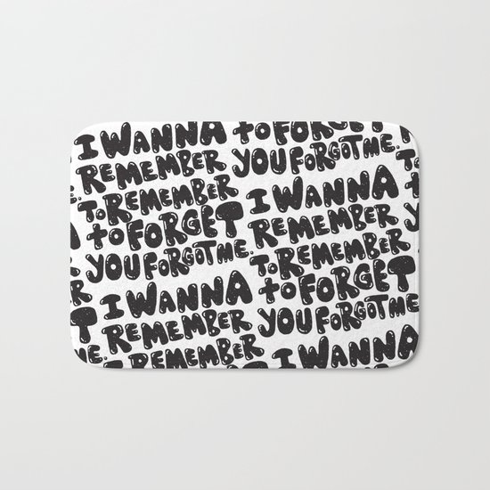 REMEMBER TO REMEMBER Bath Mat