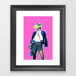 Neon Fashion Week Framed Art Print