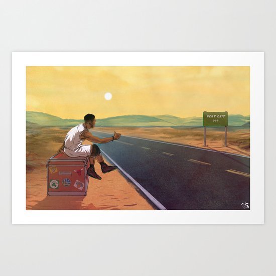 The Free Agent Landscape Art Print